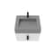 Castello Usa Nile 24-inch White Vanity Set with Gray Top and Black Handles CB-MC-24W-BL-2053-GR - alternate 5